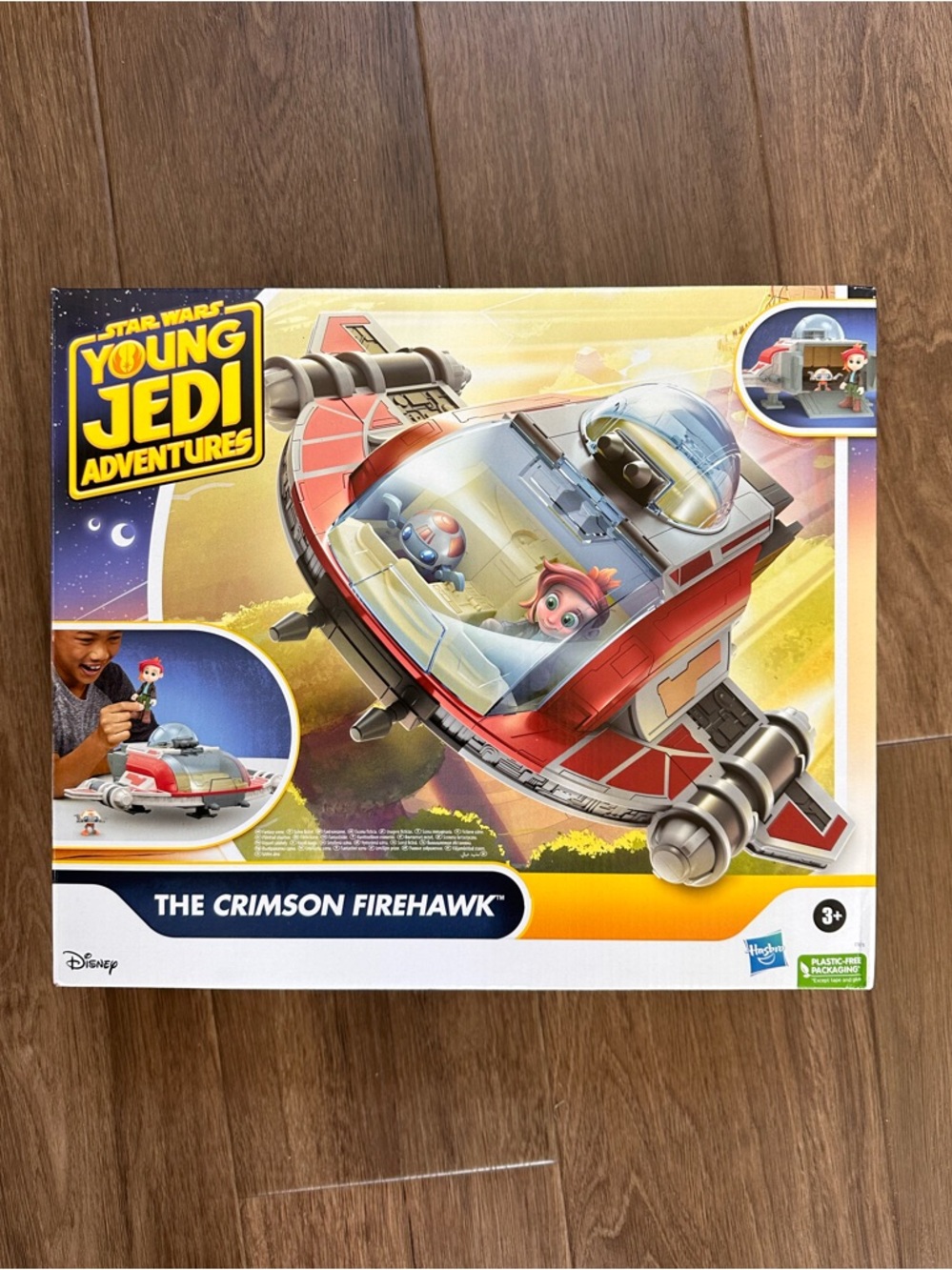 NEW Star Wars Young Jedi Ship Crimson Firehawk toy set with Nash Durango